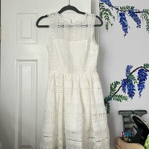 BB Dakota White Lace Formal Dress